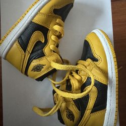 Nike Air Jordan 1 Retro High OG TD 'Pollen'  AQ2665-701  Little Kids Size 7C