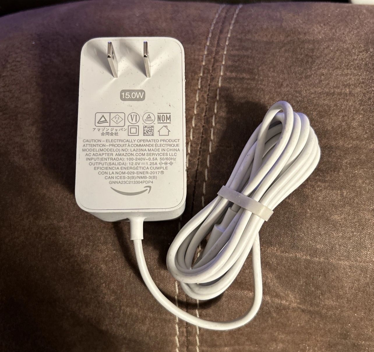 Genuine Amazon AC Power Adapter Charger 15W For Echo Dot (3rd/4th Gen) Echo Spot