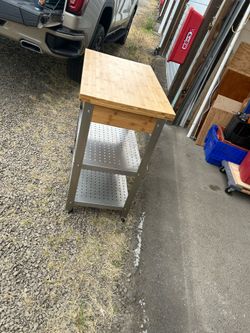 Bamboo and stainless steel Cart
