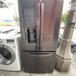 LG REFRIGERATOR FRENCH DOOR STAINLESS STEEL 33W ✅$550✅ +FREE DELIVERY AND INSTALLATION