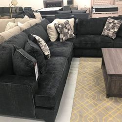 Lavernett Charcoal Grey 3-Piece Sectional by Ashley 