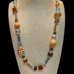 New In Bag Premier Design  Glass Roots Classic Beaded Necklace 34+4