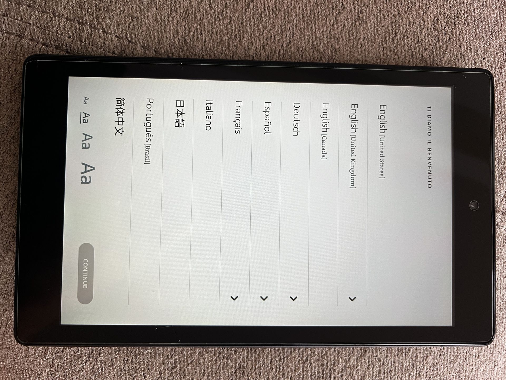 amazon Fire eu l-2338 tablet