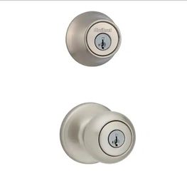 Kwikset Keyed Entry Cove Satin Nickel