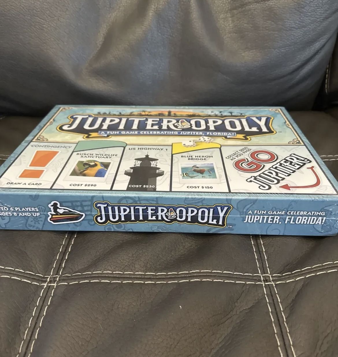 Jupiter opoly Board Game about the Town of Jupiter, Florida Made in USA