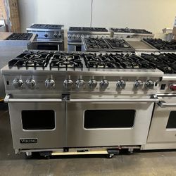 Viking 48”Wide Gas Range Stove In Stainless Steel With 6Burners