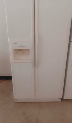 Side-by-side Kenmore fridge