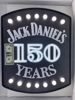 Jack Daniel’s 150 Years (1866–2016) light-up sign