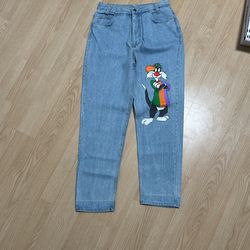 Vintage 1993 Warner Bros. Sylvester The Cat Jeans