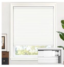 LazBlinds Cordless Cellular Shades, No Tools No Drill Shades for Windows, 34'' W x 64'' H