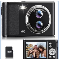 Brand New Digital Camera, 48MP FHD 1080P Point and Shoot Camera