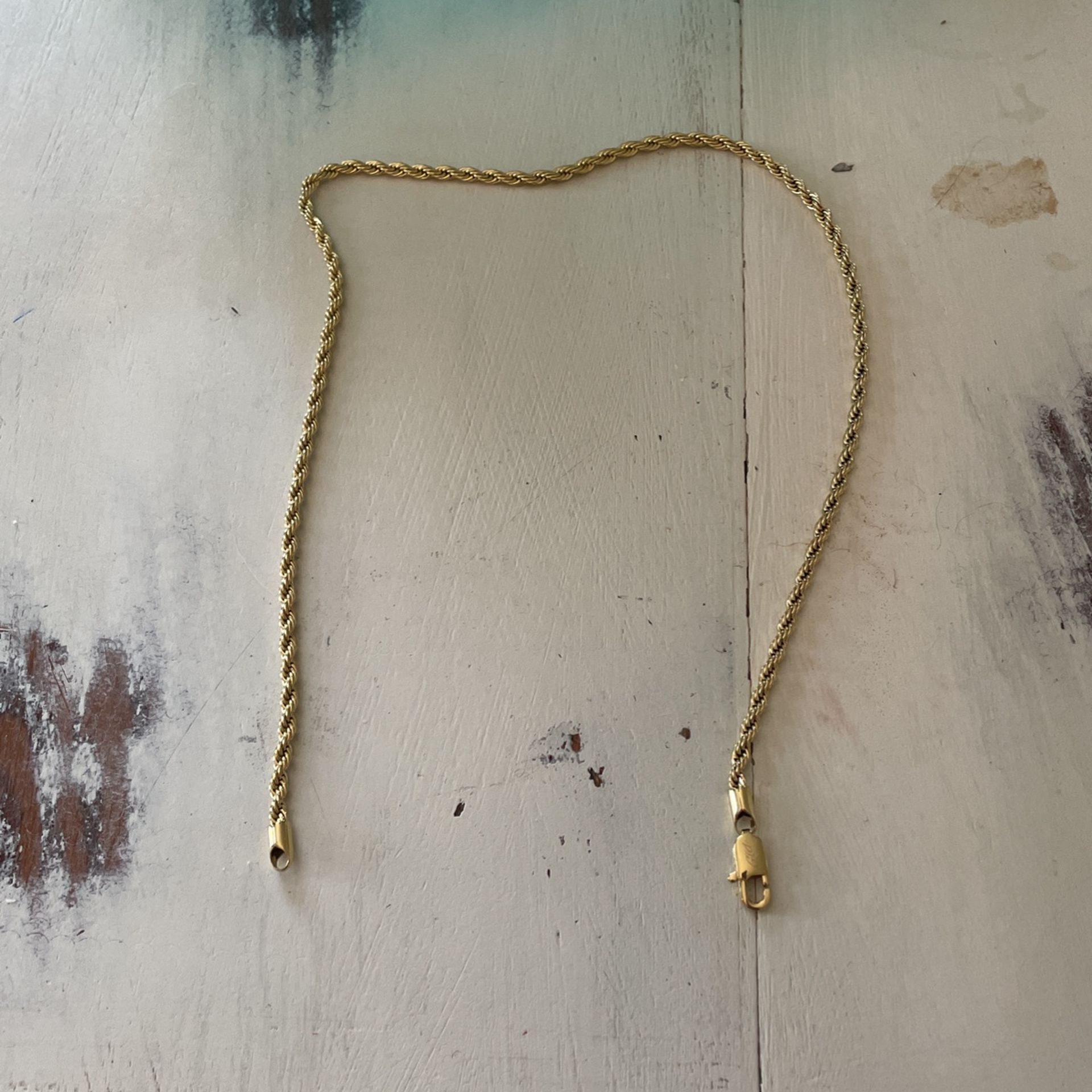 18 Inch Gold Gld Rope Chain