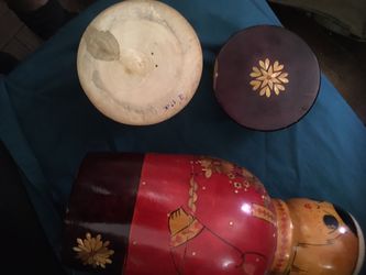 Russian wooden soldier doll 13” tall antique