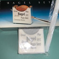 Silver Plated Bagel Set