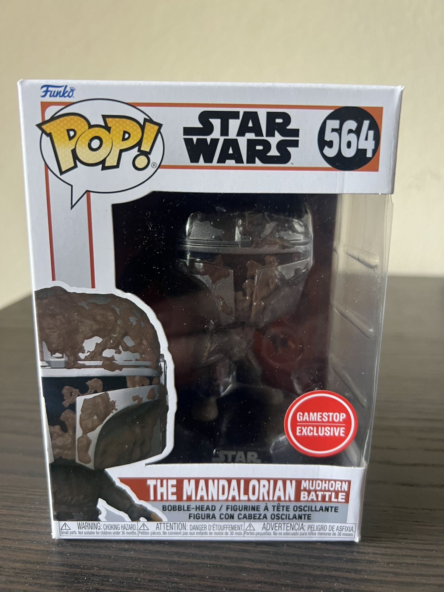 EXCLUSIVE Mandalorian Mudhorn Battle Star Wars Funko Pop Bobblehead #564 Disney