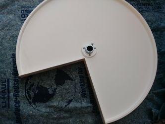 Rev-a-shelf 24inch diameter pie-cut lazy susan hinge shelf