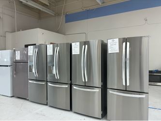 LG 30”wide french door fridge with ice maker & one year warranty