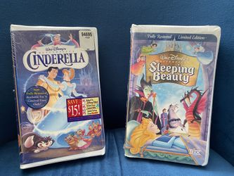 Disney Sleeping Beauty Cinderella VHS Sealed