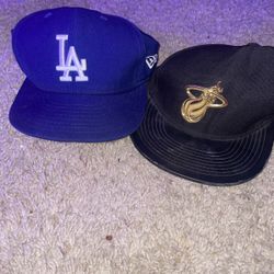 Dodger Hat And Basket Ball Hat 