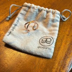 Gorjana ‘Elea’ Cross-cross Ring, Rose Gold, Size 9 