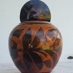 Handcrafted Carved Decorative Wood Bowl