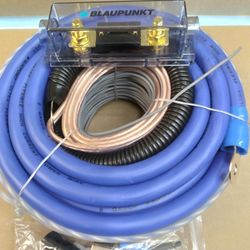 BLAUPUNKT 0 GAUGE CCA 5000W CAR AMPLIFIER INSTALL KIT ( BRAND NEW PRICE IS LOWEST  )