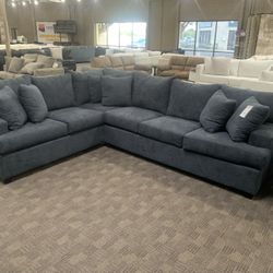 New Blue sectional Couch 