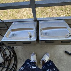 Two Water Fountains In Pristine Condition
