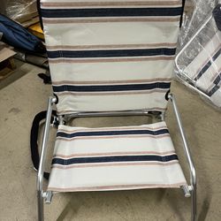 Threshold Cushioned Sand/Beach Chair with Carry Strap - Striped
