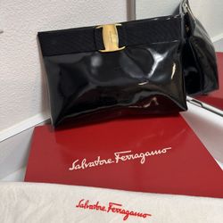 Salvatore Ferragamo Vara Clutch/ crossbody Bag