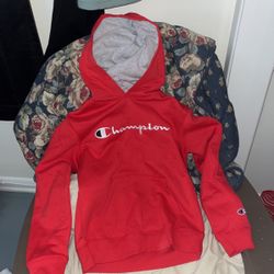 Champion Red Size Large Hoodie
