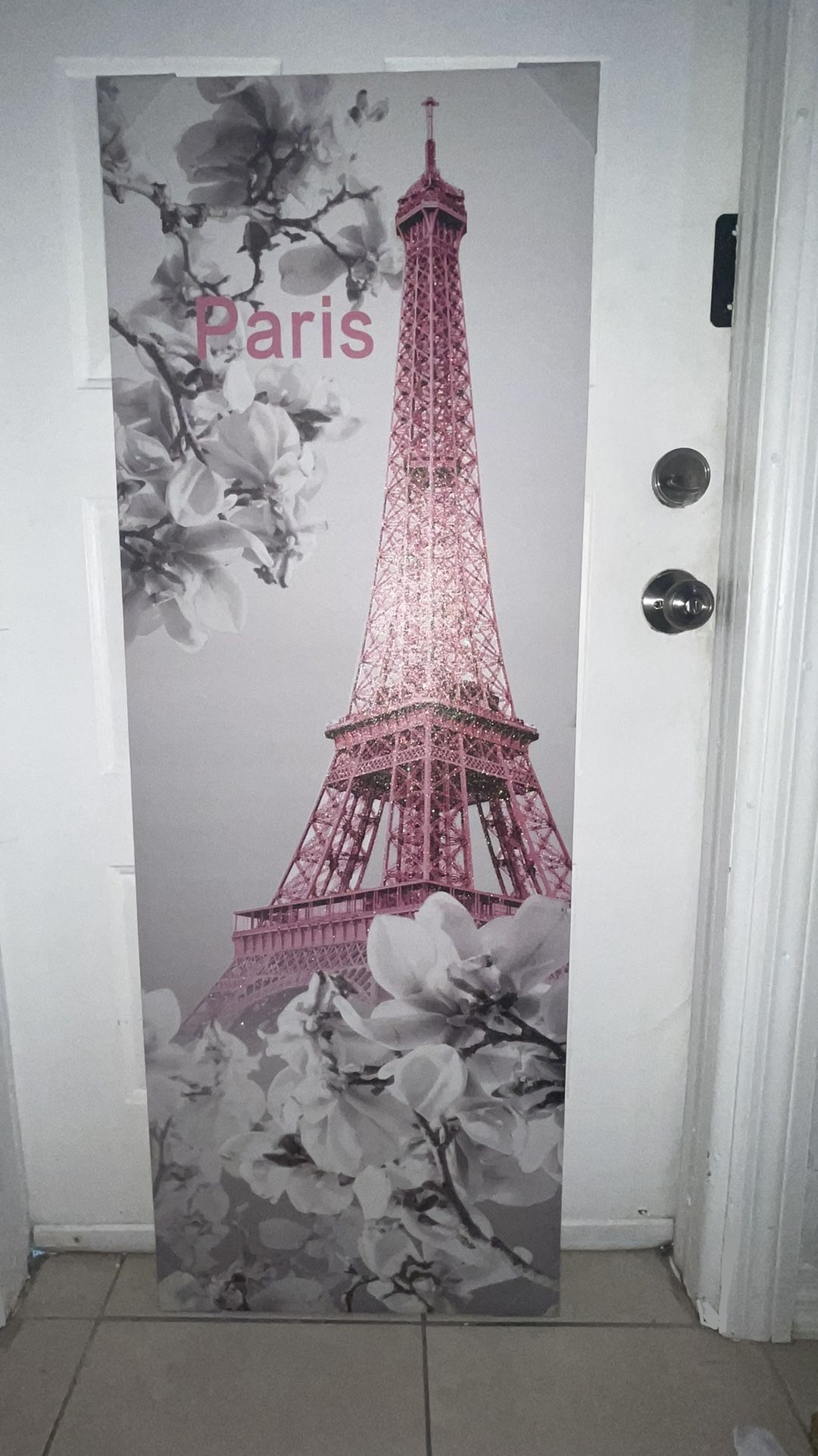 Paris Eiffel Tower Canvas Frame