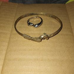 Dolphins  Ring And Bracelet 