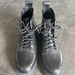 Melissa Brand Black Jelly Combat Boots