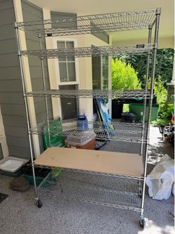 18x48x77 chrome wire rack