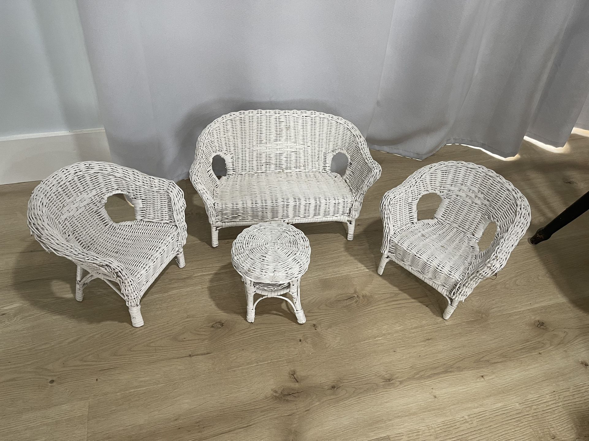 Wicker Doll Set