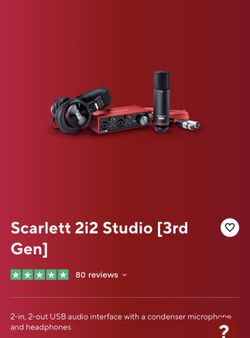 Focusrite Scarlett 2i2 Studio (3rd Gen) Audio Interface