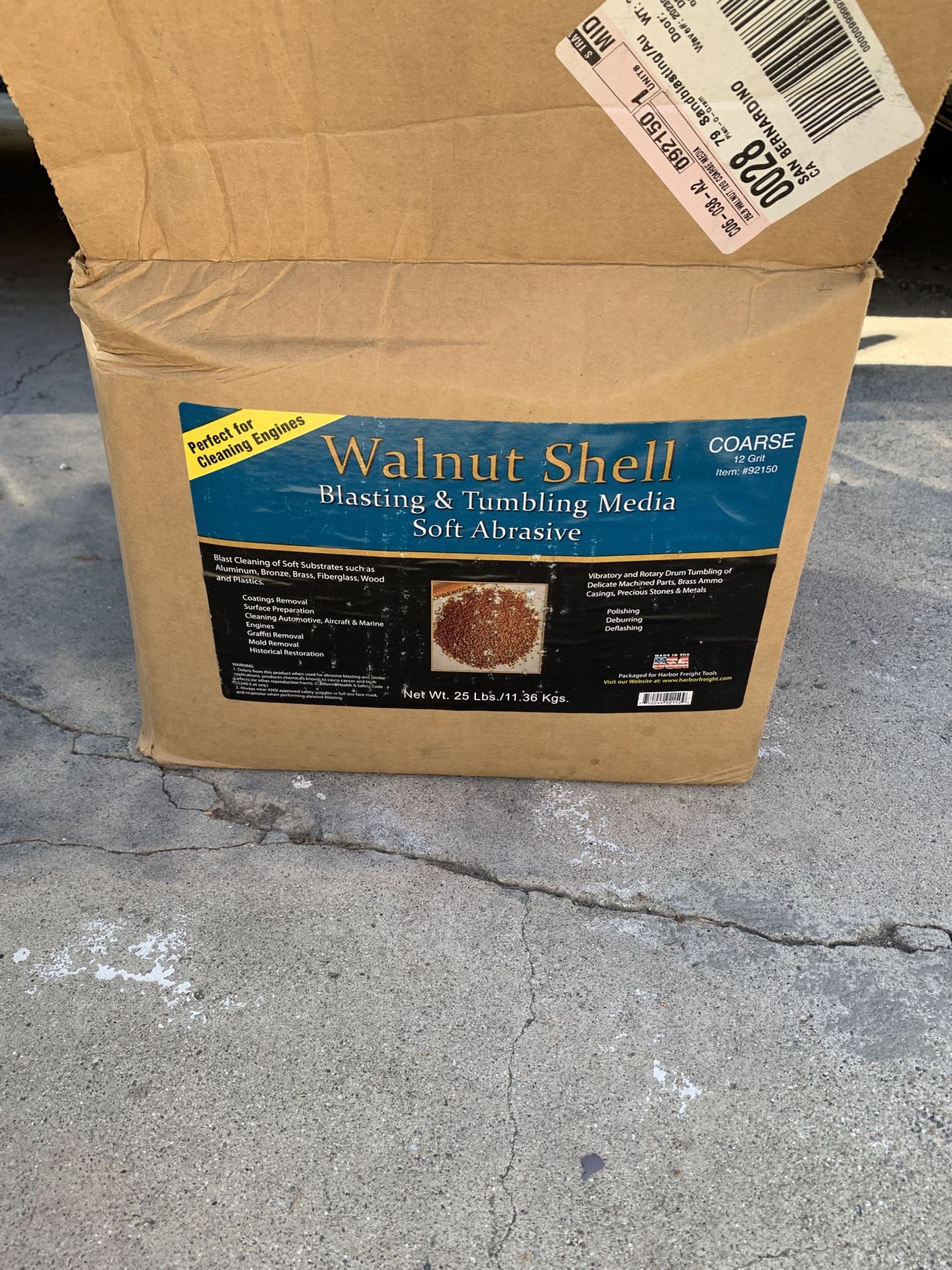 Harbor Freight Walnut Shell For Blasting