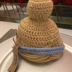 Baby Girl Cinderella Handmade Wig/hat (3-6 Months Size)