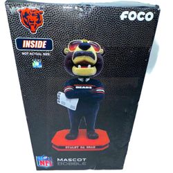 Chicago Bears Staley Da Bear Mascot Bobble Head Numbered MIK