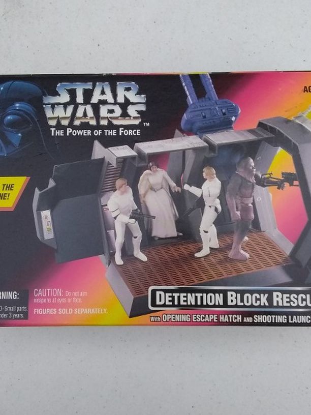 Brand New 1996 Kenner Star Wars Detention Block Rescue Play Set