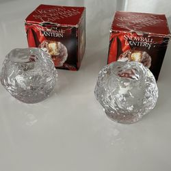 Kosta Boda Snowball Lanterns