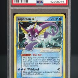 2007 Pokémon Gold Star Vaporeon From Ex Power Keepers