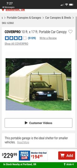 Cover pro portable car canopy