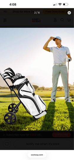 New 2 wheeled golf cart