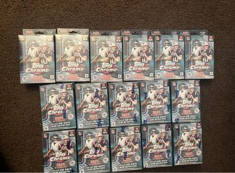 2025 Topps NFL Chrome Football Trading Card Value Box