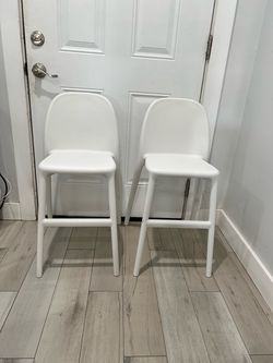 2 kids high chairs 21 inches height seat