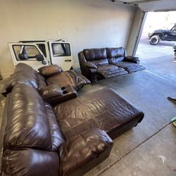 Comfortable Leather Couch