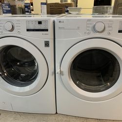 LG WASHER AND GAS DRYER
