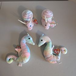 Ty Beanie Babies - Neon & Swirly